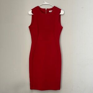 Calvin Klein Vibrant Red Mini Dress